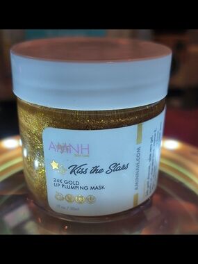 Amnh Kiss the Stars 24K Gold Lip Plumping Mask - Gold